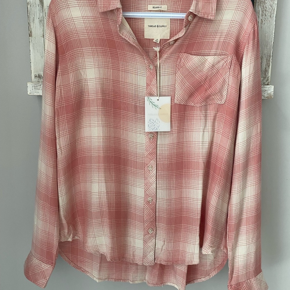 NWT Thread & Supply Button Down Top